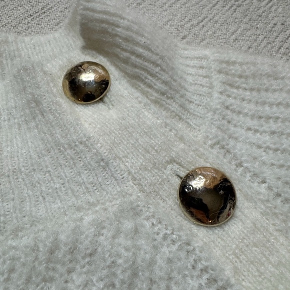 Sezane Trudy Mohair Coastal Striped Mock Neck Sweater XXXL - Picture 5 of 7